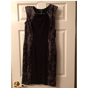 NWT Women’s R&M Richards Lace Side Panel Sheath Dress-Size 8